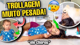 MEU FILHO ME VIU DESMAIADA E CHOROU!!! *OLHA ISSO* 😱(TROLLAGEM)