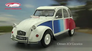 ck-modelcars-video: Citroen 2CV Cocorico Baujahr 1986 weiß blau rot Z-Models