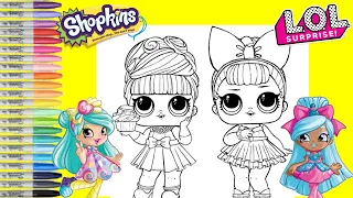 LOL Surprise Makeover as Shopkins Shoppies Lolita Pops and Jascenta