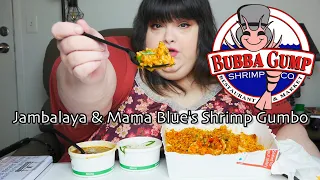 Bubba Gump Shrimp Company Jambalaya & Mama Blue's Shrimp Gumbo Cajun Creole Mukbang