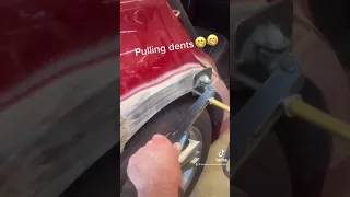 Using a welder to pull dents