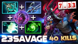 23savage Slark 40 KILLS - 7.33 Patch - Dota 2 Pro Gameplay [Watch & Learn]