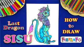 How to draw Sisu I Raya and the Last Dragon I Art lesson