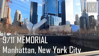 9/11 MEMORIAL - from Church Street to FDNY Memorial Wall | New York City Walking Tour [4K, 60 FPS]