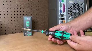 How to use the Wera 826 T Kraftform Turbo bit-holding screwdriver handle