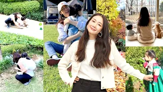 Actress Choi Ji woo and her daughter  - since birth to now