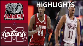 #8 Alabama vs #21 Mississippi State College Basketball Full Game Highlights 2022