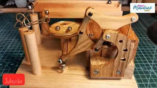 wooden perpetual motion machine #shorts #stirlingkit  #wooden  #craft #device #engine #entertainment