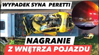 NAGRANIE Z WNĘTRZA AUTA - WYPADEK SYN PERETTI KRAKÓW❗️ Video ku przestrodze