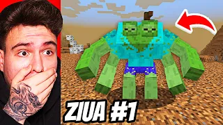 Mai am 7 zile de trăit și nu glumesc.. ! - Minecraft Apocalipsa Ziua 1