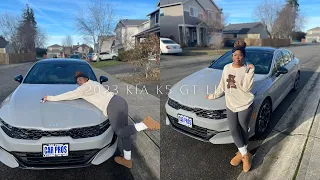 I BOUGHT MY DREAM CAR + Tour | 2023 KIA K5 GT Line Wolf Grey | KashBabii.V