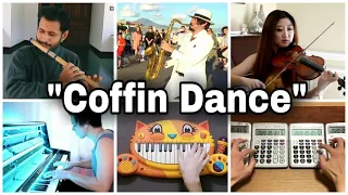 Who played it better: Coffin Dance (Flute,Saxophone,Violin,Piano,Cat Piano,Calculator)