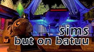 Exploring Batuu but in the Sims and not IRL