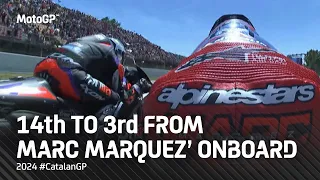 Podium fightback from Marquez' POV! 🔥 | 2024 #CatalanGP