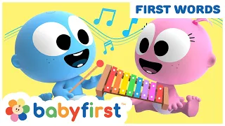 Laughing with funny GooGoo & Gaga | Learn musical instruments & first words for kids | Baby First TV