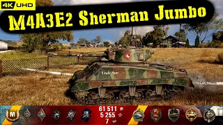 World of Tanks M4A3E2 Sherman Jumbo Replay - 8 Kills 3.5K DMG(Patch 1.6.1)