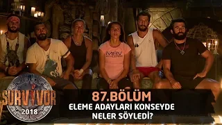 Eleme adayları konseyde neler söyledi? | 87. Bölüm | Survivor 2018