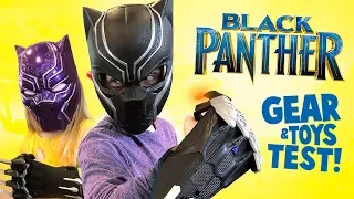 Little Flash and Ava Test Black Panther Movie Gear!