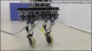 2022 Biped wheeled robot MELEW-2 with 4-DoF spherical parallel link mechanism