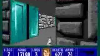 PC - Wolfenstein 3D - E1M7 100% Video