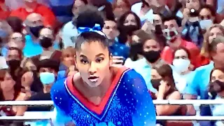 Jordan Chiles Floor Exercise Gymnastics.  U.S Olympic Team Trials.