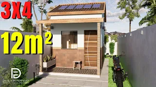 Kitnet 12 m² | Mini Casa  | 1 Quartos | 3X4 | Tiny House | Quitinete | Small House