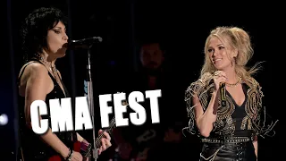 Carrie Underwood, Joan Jett Surprise Stun CMA Fest Crowd With Medley