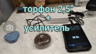 Торфон 2,5" + усилитель.