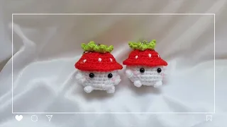 How To Crochet Strawberry Mushroom - Hướng Dẫn Móc Bé Nấm Dâu