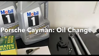 #Porsche #Cayman: Oil Change DIY $495 at the dealership... SAVE MONEY!