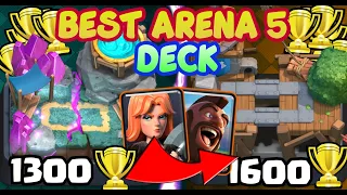 *NEW* #1 BEST DECK FOR ARENA 5 (SPELL VALLEY) IN CLASH ROYALE! EASY WINS!