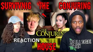 WHAT WAS THAT !!! Surviving A Week at The Conjuring House PT 3: The Basement | RAE & JAE REACTS