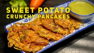 Sweet Potato Crunchy Pancakes - Healthy Recipes | Meghna’s Food Magic