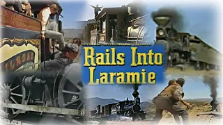 train Rails Into Laramie 1954