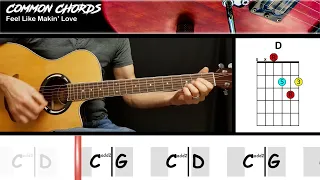 Feel Like Makin' Love - Bad Company | GUITAR LESSON | Common Chords