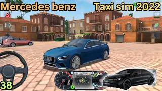 Driving Mercedes AMG in taxi sim 2022|| Mercedes AMG in uber android/ios gameplay review