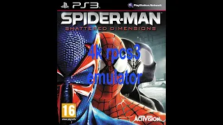 spider-man shattered dimensions test run gameplay ps3 4k rpcs3 emulator