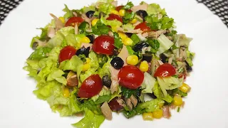 Appetizing  Salad Recipe | Balıq Konservindən Bol Vitaminli Salat. Salat Reseptleri | Salata Tarifi