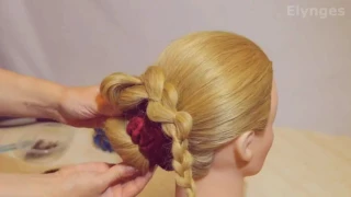 Прическа с плетением за 5 минут | Elynges Hair Tutorial