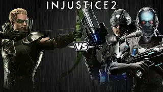 Injustice 2 - Зелёная Стрела против Капитана Холода и Мистера Фриза - Intros & Clashes (rus)