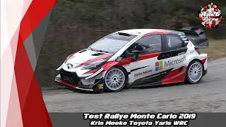 Test Rallye Monte Carlo 2019 - Kris Meeke - Toyota Yaris WRC - Aa26 Racing