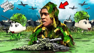 Franklin And Shinchan Join Military First Time In GTA 5 ! (GTA 5 Mods)