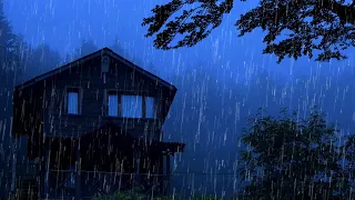 Barulho de Chuva para Dormir e Relaxar - Som de Chuva no Telhado, Vento e Trovoadas à Noite #9 ASMR