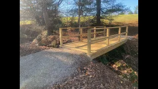 DIY Wood Bridge, 16 feet long, under $800