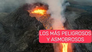 🌋 Los volcanes más peligrosos  ☠️ Y asombrosos 😯  del mundo #volcanes #vulcans