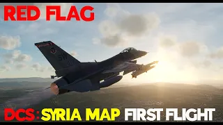 DCS: SYRIA MAP FIRST FLIGHT -  F16C