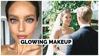 My Wedding Day Makeup + Wedding Sneak Peeks | Fresh + Glowing Makeup | Emily DiDonato + Erin Parsons