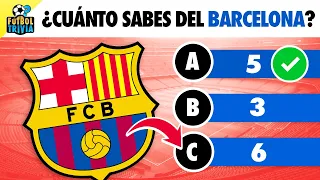 ¿Cuánto Sabes del Barcelona? 🤔 Quiz de Fútbol ⚽️