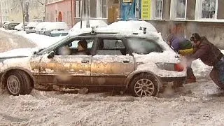 Снегопады в Польше