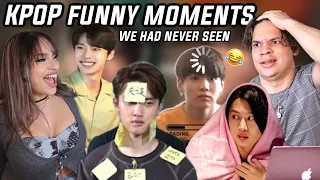 Waleska & Efra react to LEGENDARY Funny Kpop Moments WE HAD NEVER SEEN!